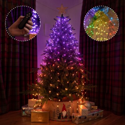 5m Weihnachten Digital Multifunktion Farbwechsel Fernbedienung Lichterkette