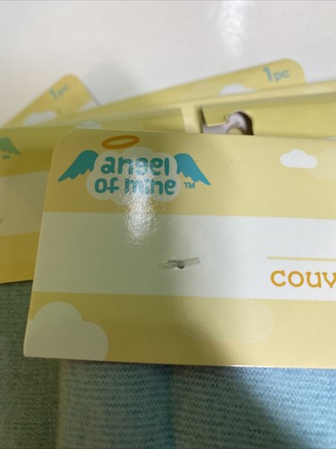 ❤️Angel of Mine Fleece Baby Blankets Baby Blue 30x30 Lot of 5❤️ - Picture 3 of 10