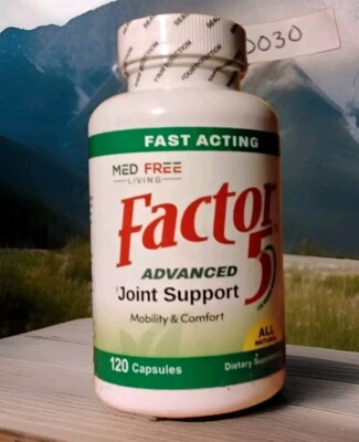 Factor 5 Inflammation and Pain Relief *LARGER 120 Capsules Exp 03/26