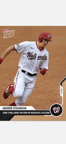 2020 Topps Now 317 Andrew Stevenson