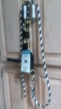 Valhoma Heavy Duty black Nylon Snap Halter 100 - 200 lbs Miniature horse sm pony