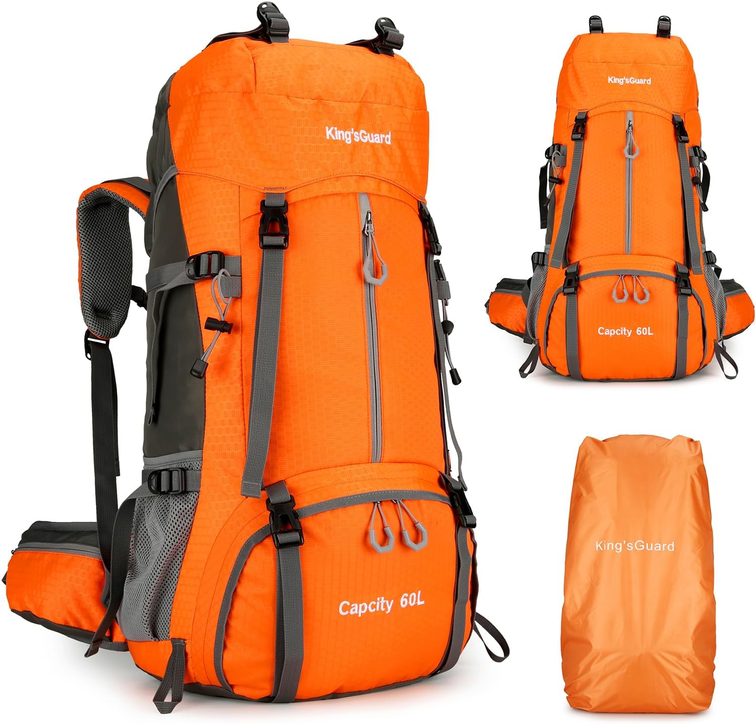 60L Waterproof Hiking Backpack for Men - Durable Outdoor Camping & Climbing Gear-image