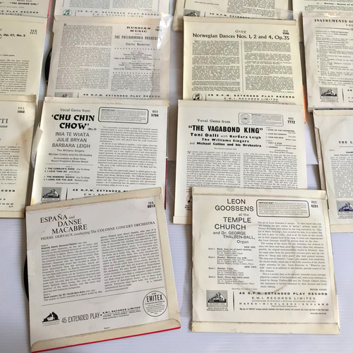 Job Lot Columbia His Masters Voice Classical and Vocal Vinyl EPs ED1 Stereo Mono - Picture 16 of 16