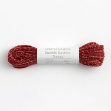 Hobbyra Hobbyre Embroidery SASHIKO Thread 30m 501 sparkle red