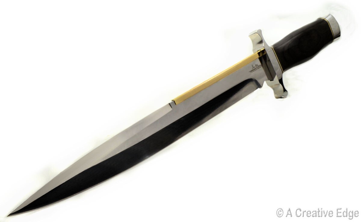 Gil Hibben Old West Toothpick Large Full-Tang Big Bowie Knife w 