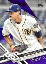 2017 Topps Purple Foil #24 Christian Friedrich San Diego Padres 🔥⚾🔥