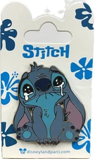 Trading Pin - Disney Disneyland Park - Lilo & Stitch Sad Crying Authentic