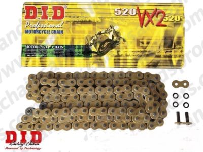 FITS KTM 990 ADVENTURE 2005 - 2013 DID Heavy Duty X-Ring Gold Chain 525 VX 118 FITS KTM 990 ADVENTURE 2005 - 2013 DID Heavy Duty X-Ring Gold Chain 525 VX 118