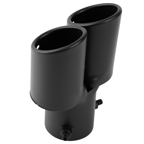 Car Exhaust Pipe Tip Straight Rear Tail Throat Muffler Black Round Accessories - 第 12/17 張圖片
