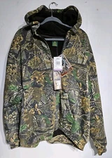 Cabelas Fleece Lined Berber Seclusion 3D Camo Men's 2XL Hooded Sweatshirt ☆ New 