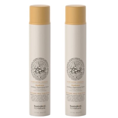 2 PACK Tweak'd by Nature Chiuri Butter Limitless Hydrate Style Cream 6 oz Ea NEW