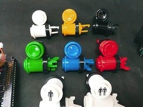 Bar top arcade parts build kit 2 4/8 joysticks 16 buttons jamma cable