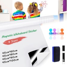 Magnetic Fridge Whiteboard, Dry Erase Magnet Memo Board Kitchen Notice Planner