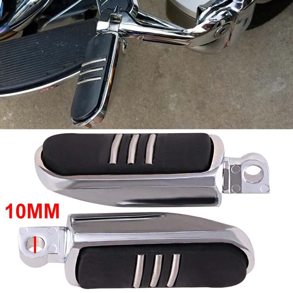For Honda Shadow Sabre ACE VT 1100 750 Motorcycle Highway Foot Pegs Rests Pedals Foto 2 de 4