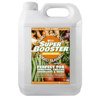 Super Booster Liquid Tomato & Plant Food / Feed | 18-9-9 + Seaweed Extract 10L