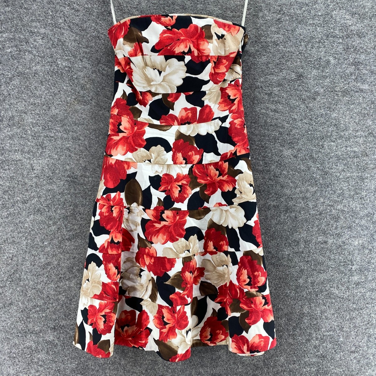 red dress white house black market Satin Ruffle Gown