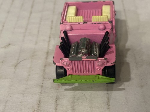 Vintage 1971 Matchbox Lesney Superfast No. 2 Jeep Hot Rod -Pink - England - Picture 4 of 7