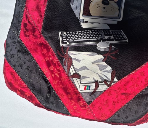 Borsa Ricamata Vintage 1998 Looney Tunes Rara Diavolo della Tasmania Di Sheri Sterling - Foto 4 di 5