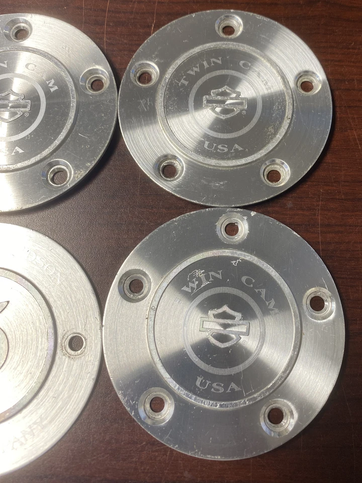 Lot Of 4 Vintage Harley Davidson OEM Timing Covers - Image 3 of 4