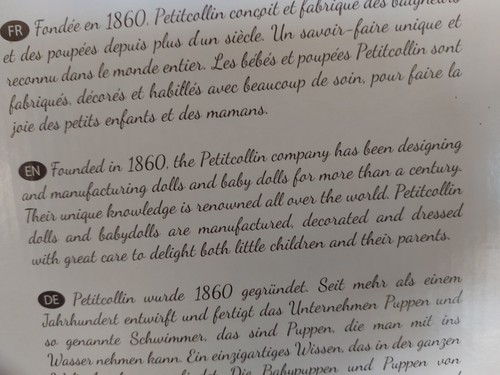 Sylvia Natterer Puppe, von Petitcollin - Starlet Puppe Jade - Neu mit Etikett und Karton - Bild 7 von 7