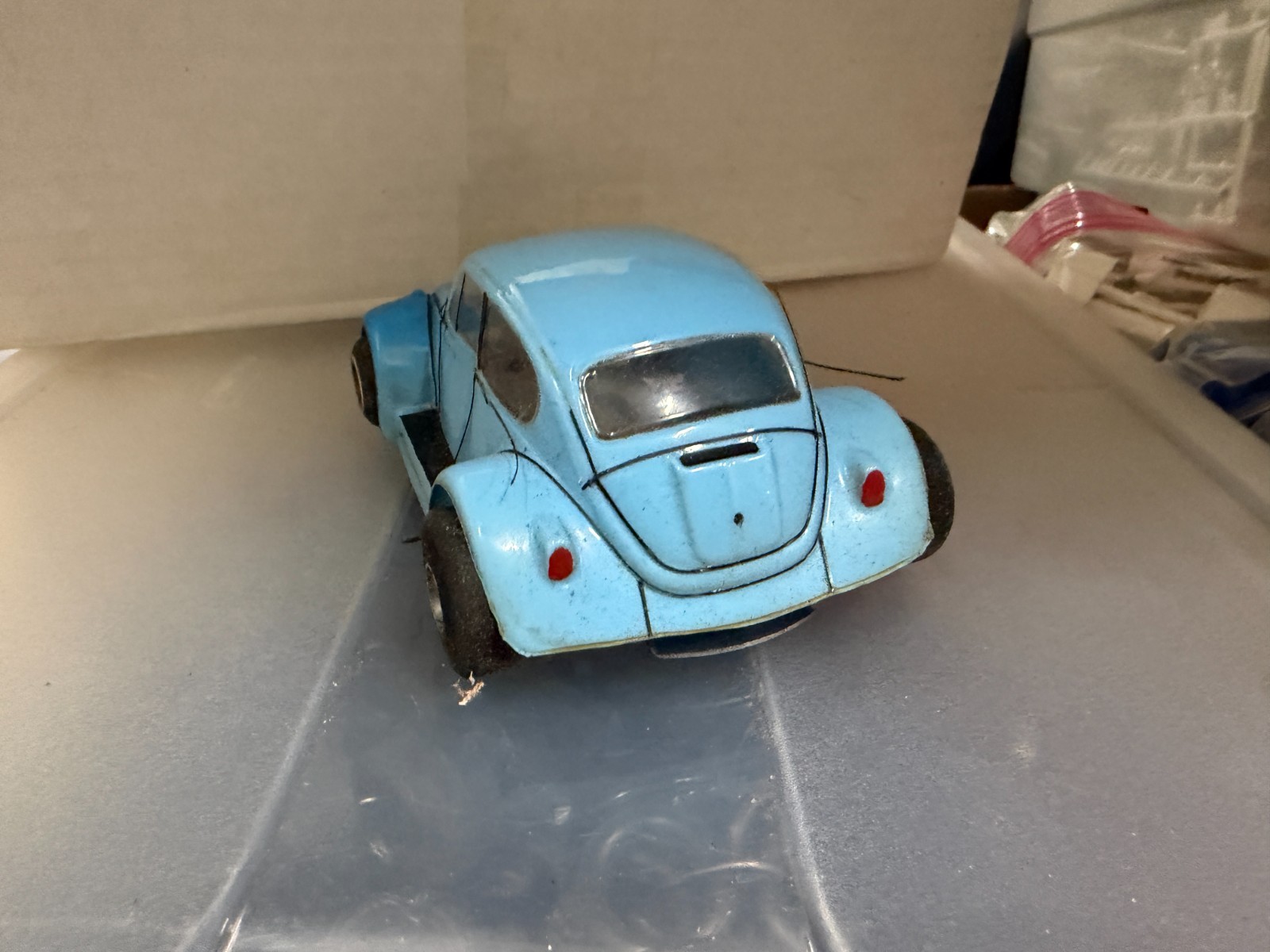 VINTAGE 1/24 SLOT CAR GRAND PRIX RACER UNTESTED BEETLE VW ESTATE FIND