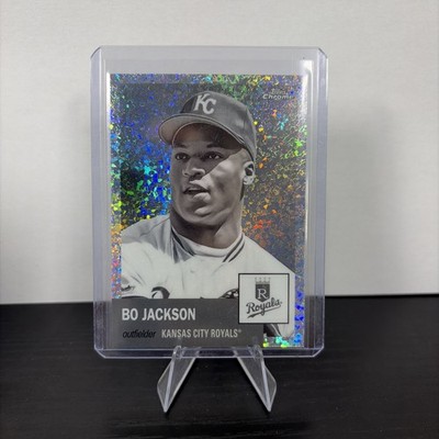 2022 Topps Chrome Platinum Anniversary - Bo Jackson Black & White Mini-Diamond