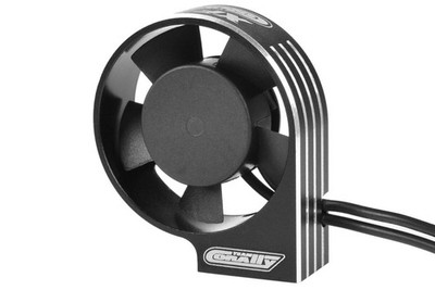 Team Corally Ultra High Speed Cooling Fan XF-40 w/BEC connector 40mm Black Silve