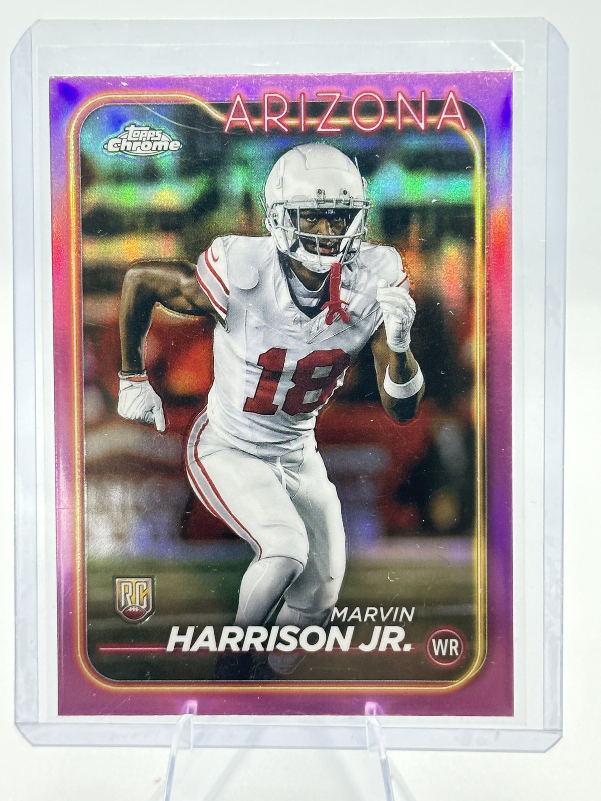 2024 Topps Chrome #204 Marvin Harrison Jr. Pink Refractor