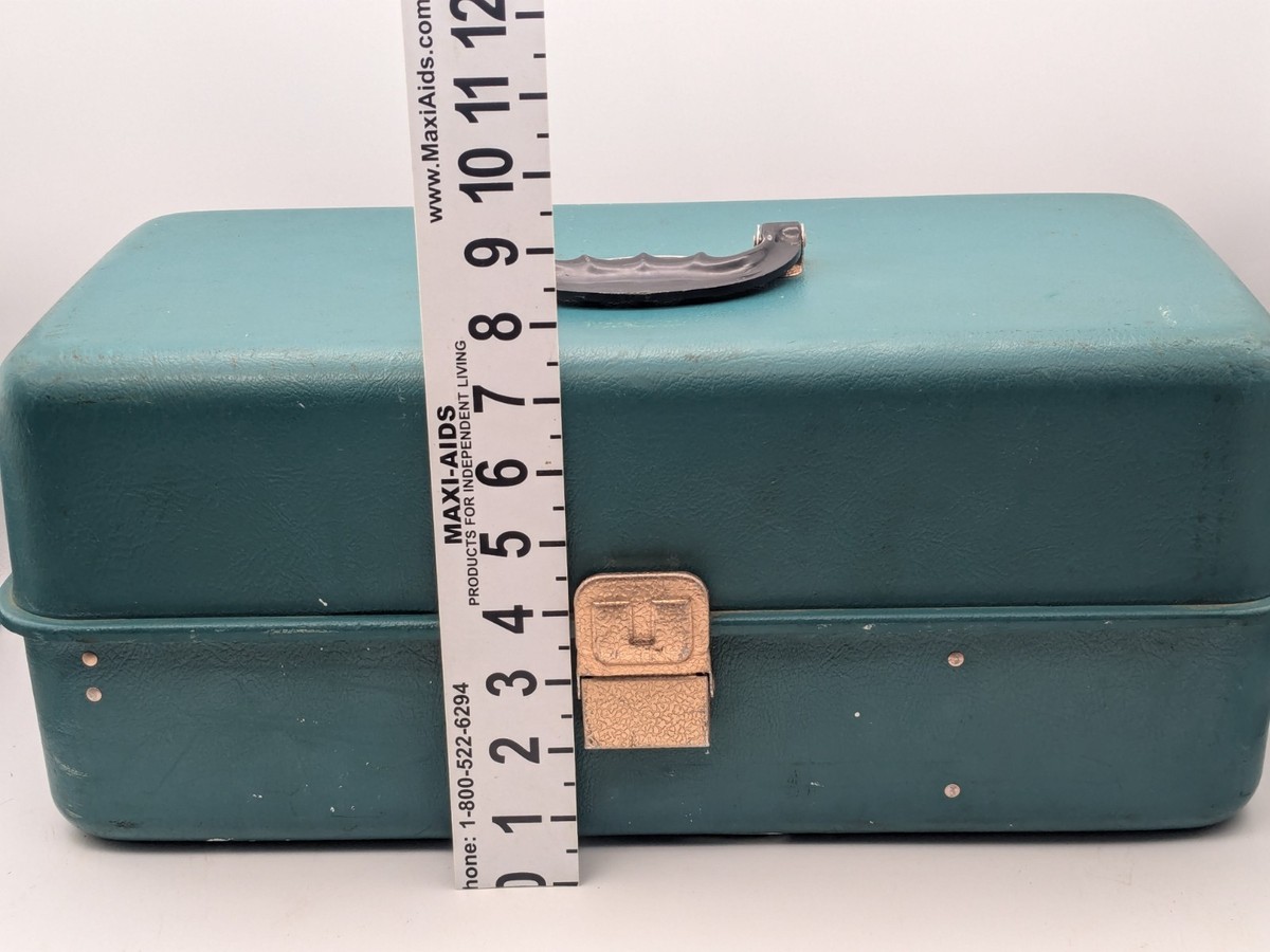 One Vintage Umco Model 204UWC Fishing Tackle Box-21 Compartments-18" x 9" x  8" | eBay