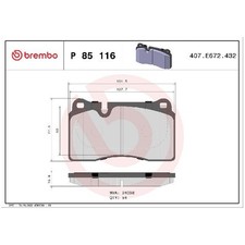 Satz Bremsbeläge Bremsklötze vorne für Seat Leon 5F1 SC 5F5 ST 5F8 24576527