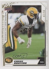 2020 Upper Deck CFL Gold 42/50 Kwaku Boateng #168 y0i