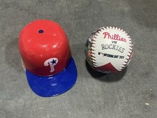 2025 PHILLIES RED & BLUE ICE CREAM HELMET CUP & OPENING DAY BALL VS ROCKIES SGA