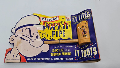 Vintage Popeye Micro-Lite Toy Pipe Putnam Products