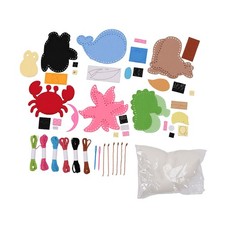 Sewing Kit For Kids Educational Interactive Non Woven Fabric Sea Animal Sew CRFB