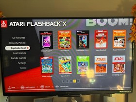 ATARI FLASHBACK X MINI RETRO CONSOLE WITH TWO JOYSTICKS POWER CORD & HDMI CABLE