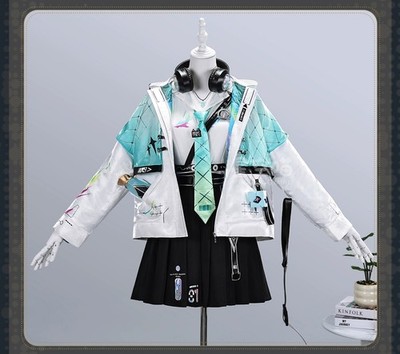 Wuthering Waves Lynae Full Set Of Cosplay Costume w/Ring Coat Skirt Accessories