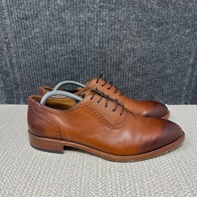 Beckett Simonon Costa Adelaide Oxfords Tan Brown Leather Dress Shoes Mens 10