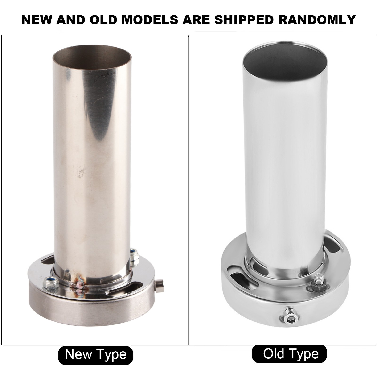 New Adjustable 4 Inch Round Exhaust Muffler Tip Removable Sound Silencer