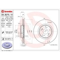 Brembo 2X Bremsscheibe Vorne Ø296 Mm InnenbelüFtet FüR Honda Accord Viii Cu
