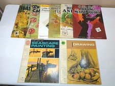 Lot of 8 How To Draw Art Books How to Paint Vintage