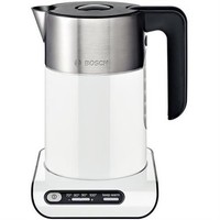 Bosch TWK8611P Kabelloser Wasserkocher Styline 1,5L 2400 Watt Weiß Edelstahl