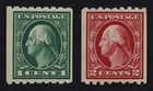 CKStamps: US Stamps Collection Scott#410 411 Washington Mint NH OG 21 1/2mm