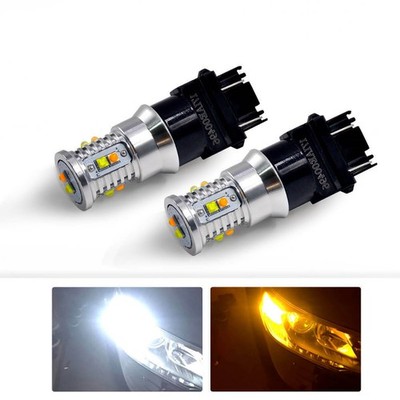 2.6W  LED Turn Signal Lights Switchback 3157 for Chevy Silverado 1500 99-13 w