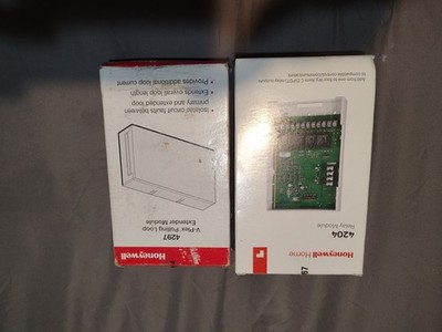 Honeywell 4297 V-Plex Loop Isolation/Extender Module And 4204 Relay Module