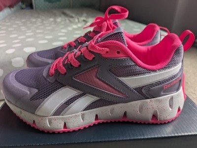 Reebok Zig Vector Girls size 5M Purple Pink White