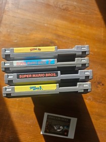 Nintendo NES 4x loose PAL Super Mario 1, 2 and 3, Mario and Yoshi