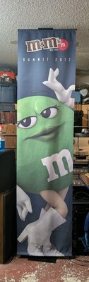 2017 M&M Retail Summit banner Green M&M With Boots 8ft Tall