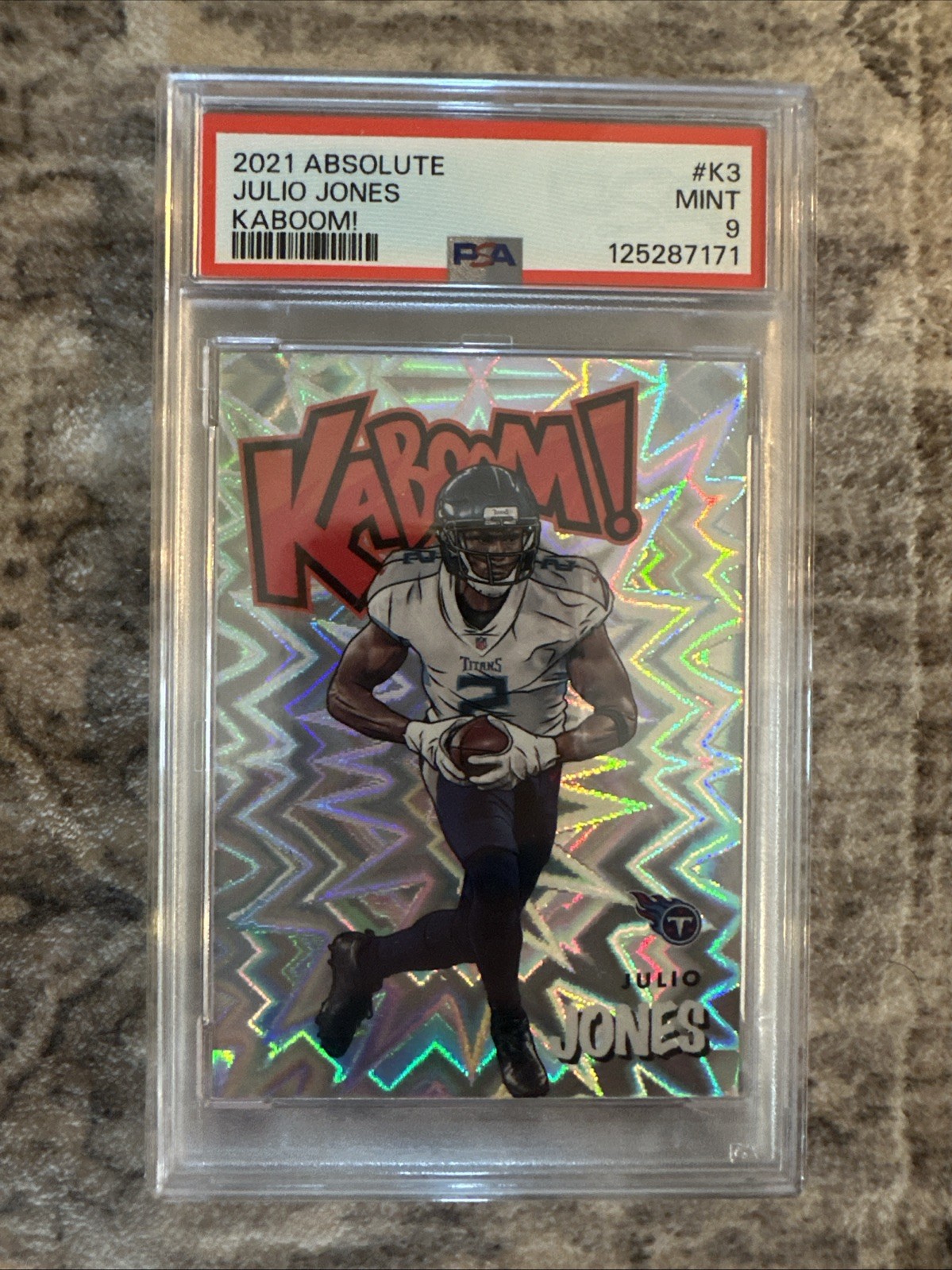 2021 Panini Absolute - Kaboom! Julio Jones #K3 PSA 9