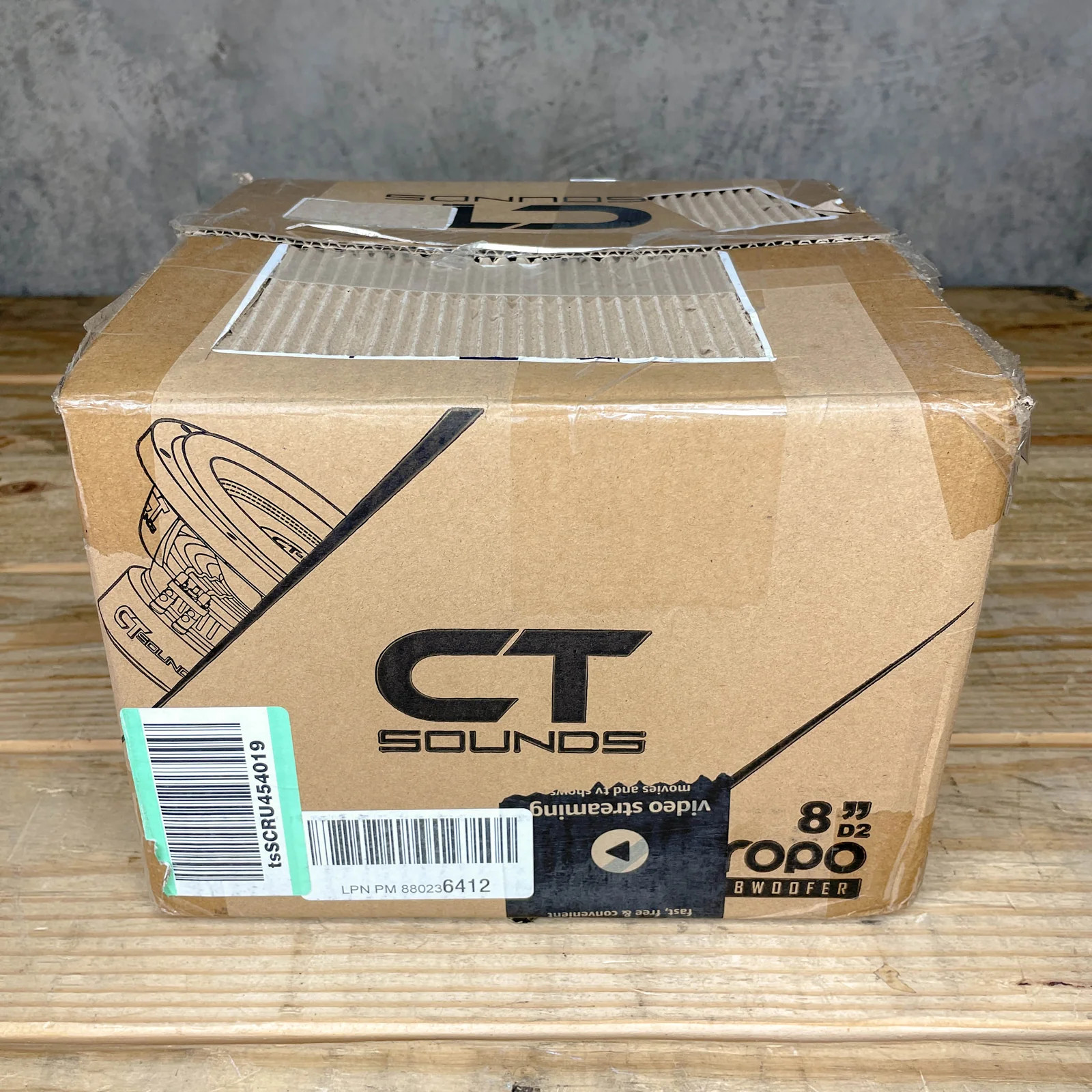 Used CT Sounds TROPO-8-D2 400 Watts RMS 8 Inch Car Subwoofer - Dual 2 Ohm
