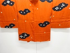 7641511: JAPANESE KIMONO / ANTIQUE HAORI / SILK / SHIBORI / CLOUD